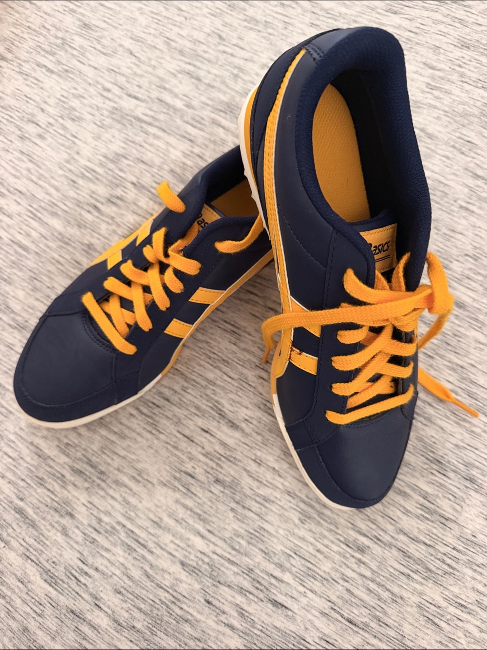 ASICS Gel Preshot Classic 3 Unisex Navy and Gold Low-Top Sneakers